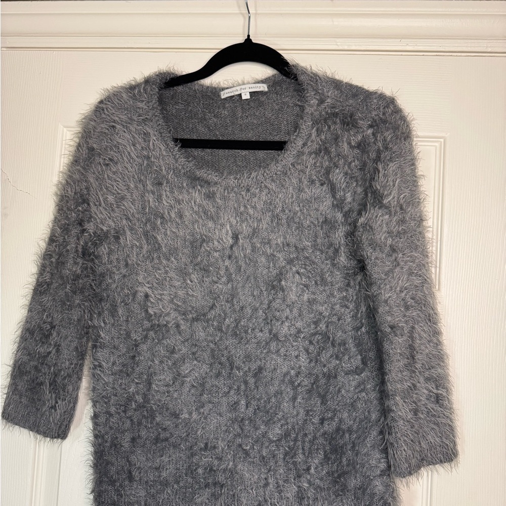 Search For Sanity Fuzzy Sweater NWOT - Picture 3 of 7